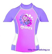Tričko MARES RASH GUARD - Krátky Rukáv - Dievčenská 2 - 7-ročnú L / 5-6 rokov
