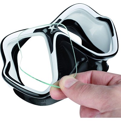Dioptrická Sklá - Maska - X-VISION nový model Pravé +2,5