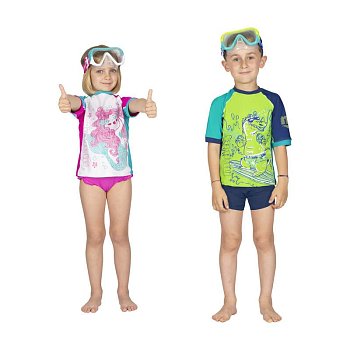 Tričko Do Vody - MARES Rashguard SHIELD Kid - Detské XL Fialová