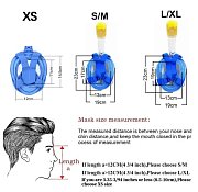 Celotvárová šnorchlovacia MASKA Černá L/XL