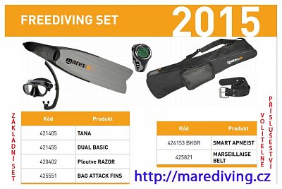 Freediving SET MARES 47/48 Áno Nie