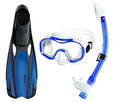 Maska + Šnorchel + Plutvy set Dory a Plutvy fluid Junior - Detský set