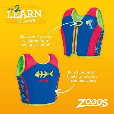 Plavecká Vesta ZOGGS Pre Deti - SEA SAW SWIMSURE JACKET BLUE  M / 4-5 let