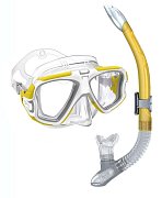 Potápačská Maska MARES EDGE + Šnorchel ERGO SPLASH Černá / Bílá