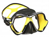 Potápačská Maska MARES X-VISION CHROME LIQUIDSKIN Černá - Žlutá