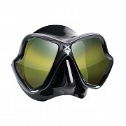 Potápačská Maska MARES X-VISION ULTRA LS ZRKADLOVÁ SKLA LiquidSkin Čierna / Čierna - sklo striebornej farby