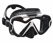 Potápačská Maska + Suchý Šnorchel + Druhý Rám - Mares PURE WIRE SET Černá - Bílá Bez náhradního rámu