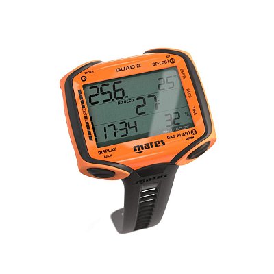 Potápačský Počítač MARES QUAD 2 Oranžová