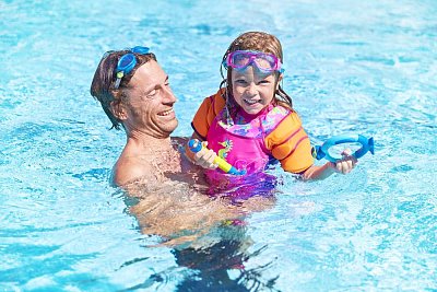 Rukávky s Plávacím Oblekom SEASAW WATERWING FLOATSUIT PINK 2 - 3 roky
