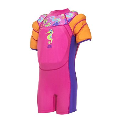 Rukávky s Plávacím Oblekom SEASAW WATERWING FLOATSUIT PINK 4 - 5 roků