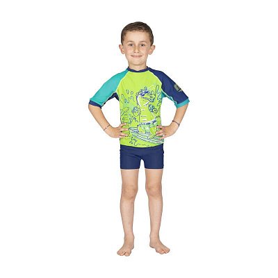 Tričko Do Vody - MARES Rashguard SHIELD Kid - Detské XS Zelená