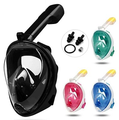 Celotvárová šnorchlovacia MASKA Modrá S/M