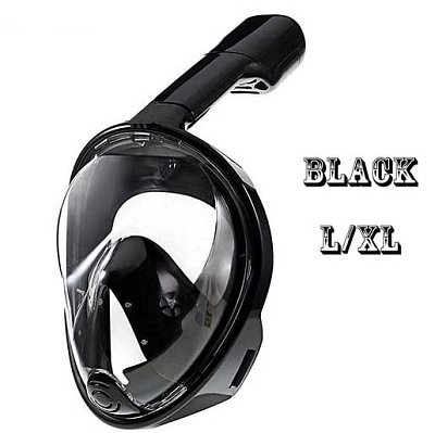 Celotvárová šnorchlovacia MASKA Modrá S/M