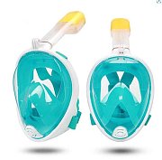 Celotvárová šnorchlovacia MASKA Modrá S/M