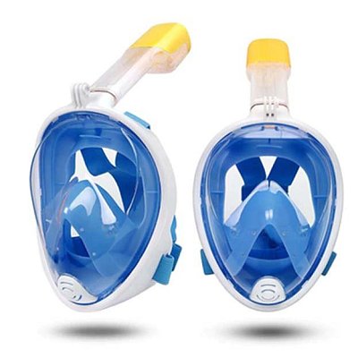 Celotvárová šnorchlovacia MASKA Tirkysová S/M