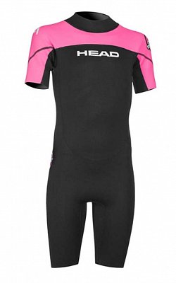 Detský krátky neoprén Head SEA RANGER JR WETSUIT 1,5 XS Růžová