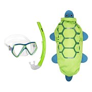 Maska + Šnorchel + Batoh - Mares ZOO - Detský Snorchloací Set Fialová - Chobotnice