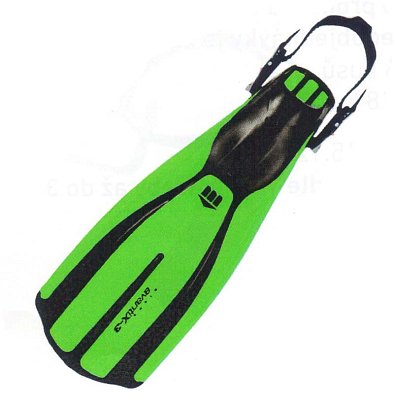 Plutvy MARES AVANTI X3 XS - Detské plutvy na potápanie Zelená XS