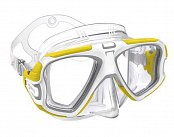 Potápačská maska mares edge bílá - žlutá