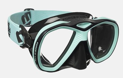 Potápačská Maska MARES Force-X Lite Mid Černá - Tyrkysová