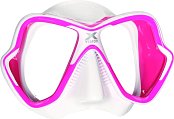 Potápačská maska mares x-vision liquidskin ružová / biela