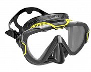 Potápačská Maska + Suchý Šnorchel + Druhý Rám - Mares PURE WIRE SET Čirá - Žlutá Bílo - Růžový rám
